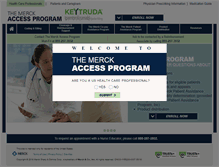 Tablet Screenshot of merckaccessprogram-keytruda.com